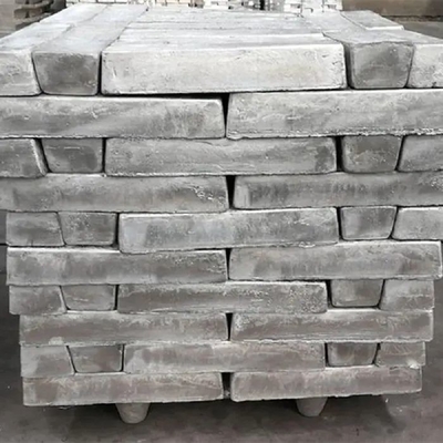 Döküm ve Dövme için Parlak Gümüş hafif Magnezyum Külçe% 99.98 25kg