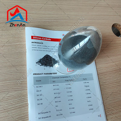 Temizlik için %75/%85/%90 Sic 0-10mm /10-50mm Siyah Silikon Karbürü