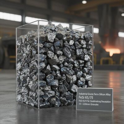 Endüstriyel Kalite Ferro Silikon Alaşımı FeSi 65/75 10 ′′ 220 mm Granüllerle Çelik Üretimi Deoksidasyonu için