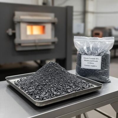 Döküm Endüstrisi için %88 Saflıkta Metalurjik Kalite SiC 0-10mm Fırın Katkı Maddesi