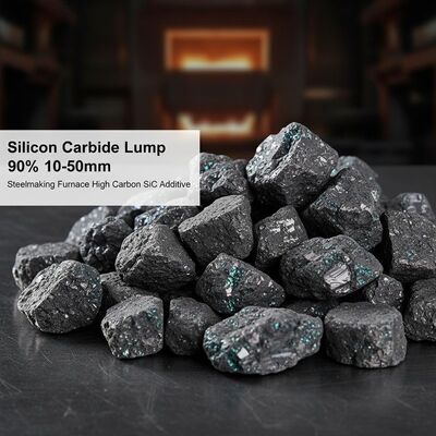 Yüksek Saflıklı % 90 Silikon Karbür Kütük 10-50mm Çelik Çömlek Ek
