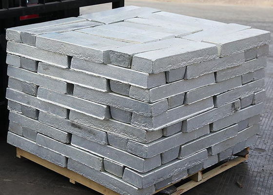 99.5% Magnezyum Metal Ingot 1 Ton Paketi Mükemmel Güçlü Hafiflik ve Korozyona Direnci