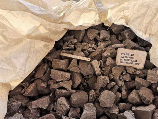 %75 Yüksek Saflıkta FeSi Demir Silikon Alaşım 50-100mm Ferro Silikon Topaklar