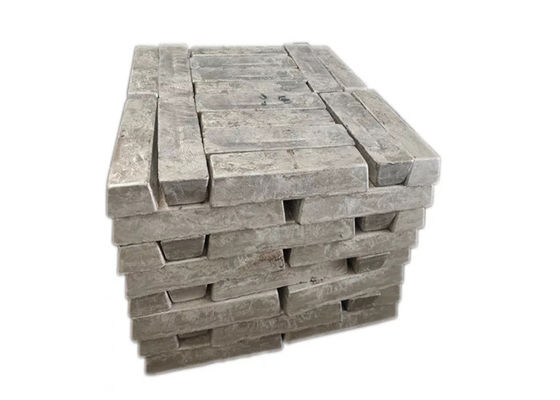 99.5% Magnezyum Metal Ingot 1 Ton Paketi Mükemmel Güçlü Hafiflik ve Korozyona Direnci